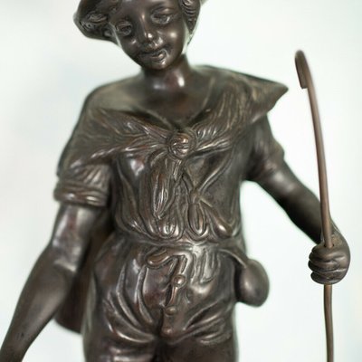 Bronze Statue of Fisherman, 1900s-ZLY-846183