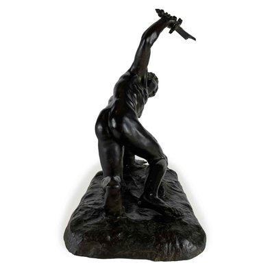 Bronze Statue of Gladiator, 1800s-TBU-2016665