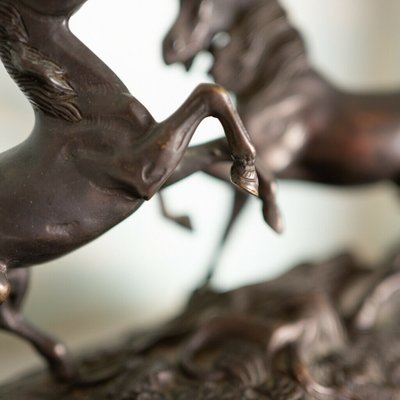 Bronze Statue of Horses, Late 1800s-ZLY-846214