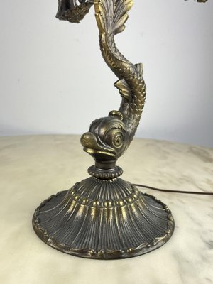 Bronze Table Lamp, Italy, 1950s-YST-1758257