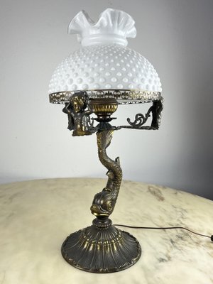 Bronze Table Lamp, Italy, 1950s-YST-1758257