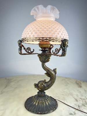 Bronze Table Lamp, Italy, 1950s-YST-1758257