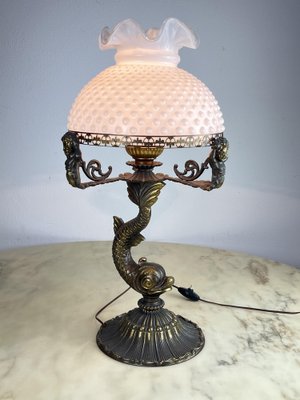 Bronze Table Lamp, Italy, 1950s-YST-1758257