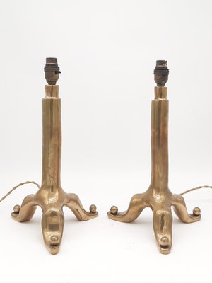 Bronze Table Lamps by E. Garouste & M. Bonetti, 1980, Set of 2-NJJ-1721326