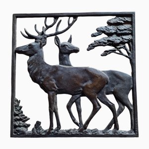 Bronze Wall Plaque by Hans Harders-GSF-1785553