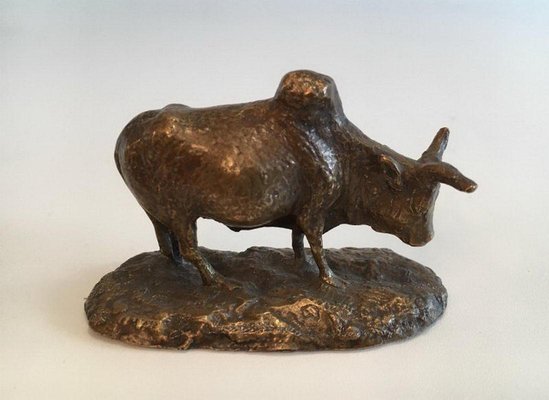 Bronze Zebu Statue, 1880s-BA-658437