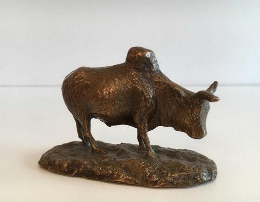 Bronze Zebu Statue, 1880s-BA-658437