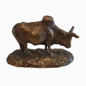 Bronze Zebu Statue, 1880s-BA-658437