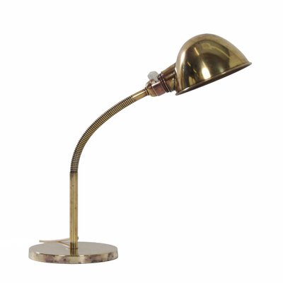 Bronzed Copper Model No. 15 Desk Lamp by H. Busquet for Hala, 1930s-ZT-1297597