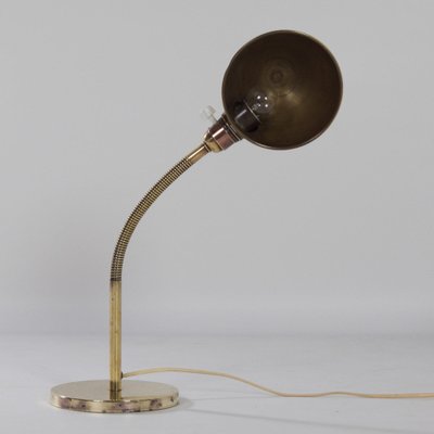 Bronzed Copper Model No. 15 Desk Lamp by H. Busquet for Hala, 1930s-ZT-1297597