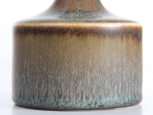 Brown and Blue-Grey Glaze Cabinet Vase by Carl-Harry Stalhane for Rörstrand, 1950s-PI-703205