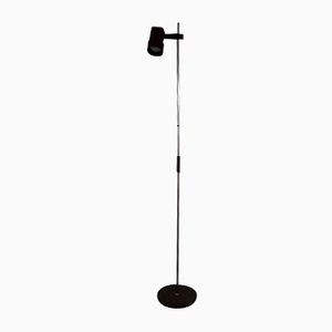 Brown, Black & Chrome Metal Adjustable Floor Lamp, 1980s-HOI-862249