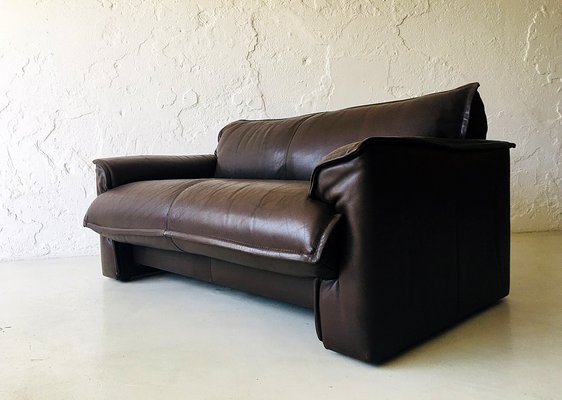 Brown Buffalo Leather Sofa, 1970s-PW-2022864