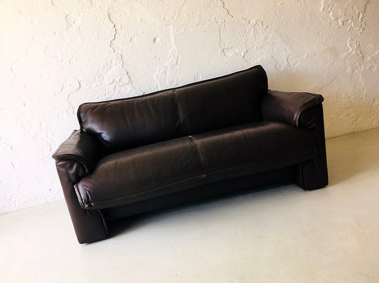 Brown Buffalo Leather Sofa, 1970s-PW-2022864