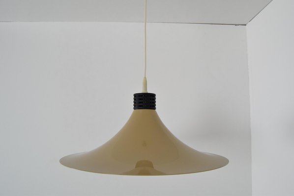 Brown Lacquered Metal Pendant, 1980s-TZ-873827