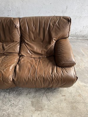 Brown Leather 3-Seater Sofa from Brunati-PDG-2027313