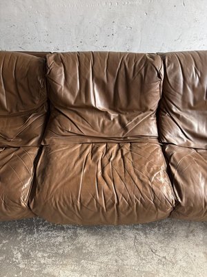 Brown Leather 3-Seater Sofa from Brunati-PDG-2027313