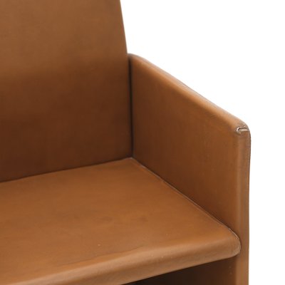 Brown Leather Armchair, 1970s-EZ-1173093