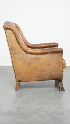 Brown Leather Armchair, 1970s-HPP-2035257