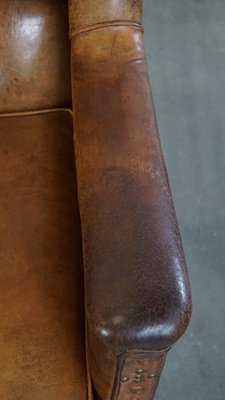 Brown Leather Armchair, 1970s-HPP-2035257