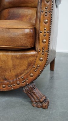 Brown Leather Armchair, 1970s-HPP-2035257