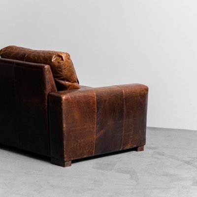 Brown Leather Armchair, 1990s-ZLY-1782449