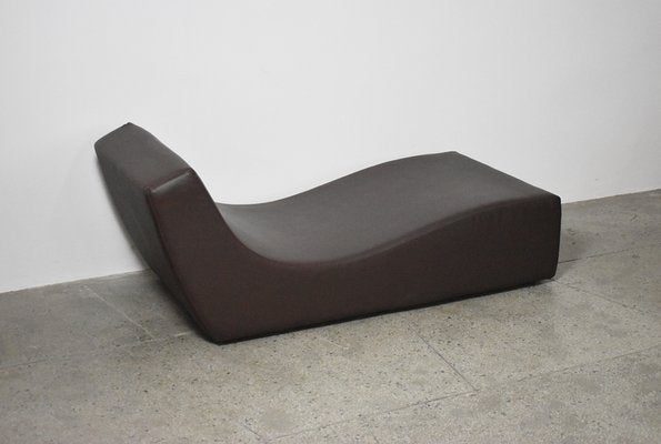 Brown Leather Chaise Longue from Viccarbe, Spain-QLP-1821995