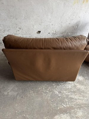 Brown Leather Club Sofas from Brunati, Set of 2-PDG-2027314