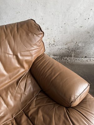 Brown Leather Club Sofas from Brunati, Set of 2-PDG-2027314