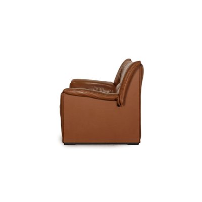 Brown Leather Lauriana 2-Seat Couch by Tobia Scarpa for B&B Italia-RQW-1122540