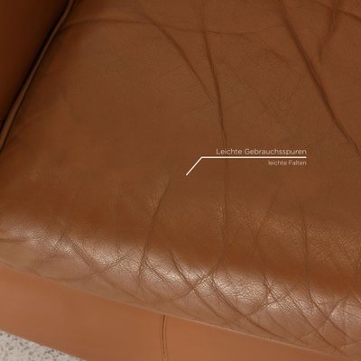 Brown Leather Lauriana 2-Seat Couch by Tobia Scarpa for B&B Italia-RQW-1122540