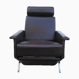 Brown Leatherette Lounge Chair by Georges Van Rijck for Beaufort, 1960s-AWL-856341