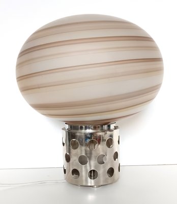 Brown Murano Glass Table Lamp attributed to Sabattini and Diaz De Santillana for Veart, 1970s-JPQ-2023582