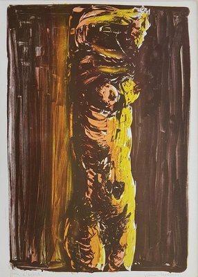 Brown Nude - Original Lithograph by Vittorio Tavernari - 1967 1967-ZCI-755728