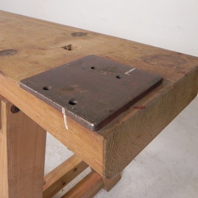 Brown Oak Workbench, 1950s-TL-2034828