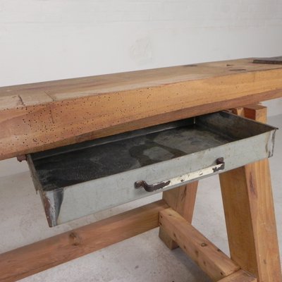 Brown Oak Workbench, 1950s-TL-2034828