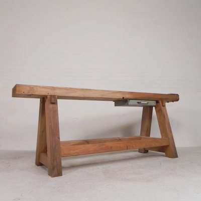 Brown Oak Workbench, 1950s-TL-2034828