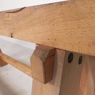 Brown Oak Workbench, 1950s-TL-2034828