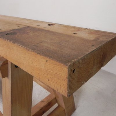 Brown Oak Workbench, 1950s-TL-2034828