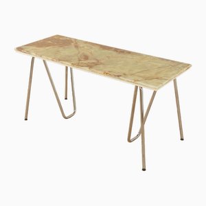 Brown Onyx Marble Desk-GPP-2036810