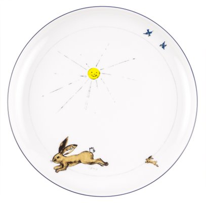 Brown Porcelain Collection Plate from Litolff, 1946-VLO-963039