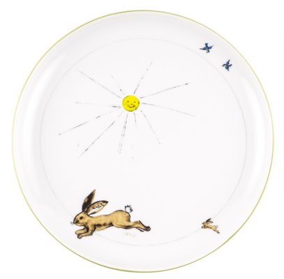 Brown Porcelain Collection Plate from Litolff, 1946-VLO-963039