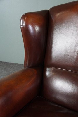 Brown Sheep Leather Armchair-HPP-1608753