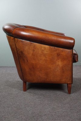 Brown Sheep Leather Club Chair-HPP-1773825