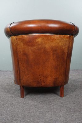 Brown Sheep Leather Club Chair-HPP-1773825