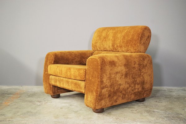 Brown Sofa and Armchair Group, 1970s, Set of 3-KNM-1284114