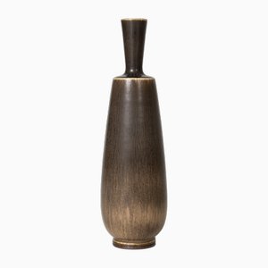 Brown Stoneware Vase by Berndt Friberg from Gustavsberg, 1950s-NL-1728543