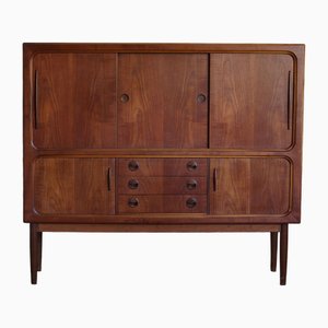 Brown Teak Highboard-VKM-2043922