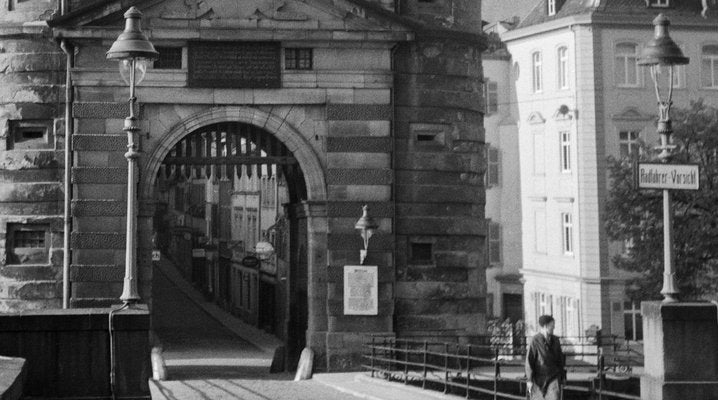 Brueckentor Gate at Old Bridge Neckar Heidelberg, Germany 1936, Printed 2021-DYV-990672