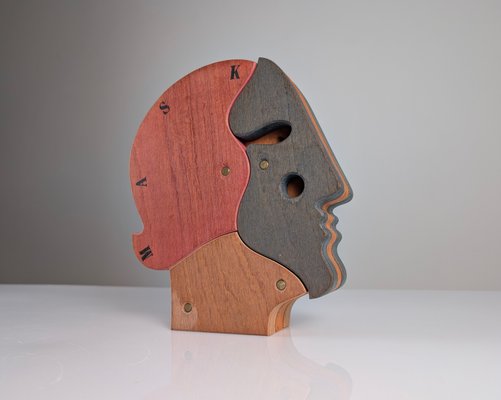 Bruno Chersicla, Sculpture Mask, 1980s, Wood-JJT-2016501